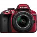 Цифр. фотокамера зеркальная Nikon D3300 + 18-55mm VR II Red KIT