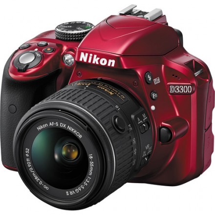 Цифр. фотокамера зеркальная Nikon D3300 + 18-55mm VR II Red KIT