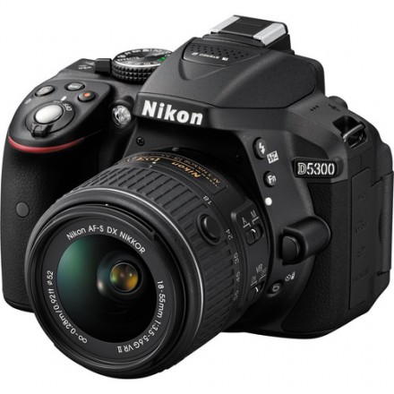 Цифр. фотокамера зеркальная Nikon D5300 + 18-55mm VR II Black KIT