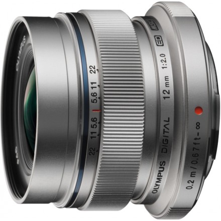 Объектив OLYMPUS EW-M1220 ED 12mm 1:2.0 Серебро