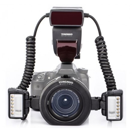 Вспышка Yongnuo YN24EX II для Canon биполярная TTL макровспышка 