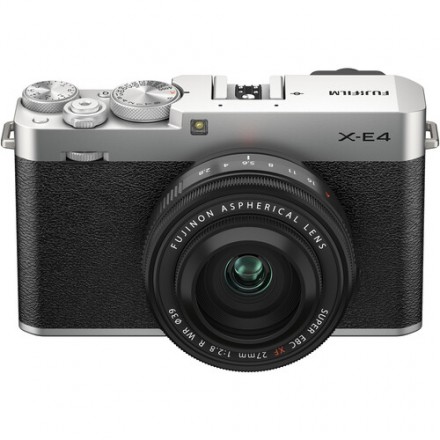 Цифр. фотокамера Fujifilm X-E4 Silver Kit XF 27mm f/2.8 R WR