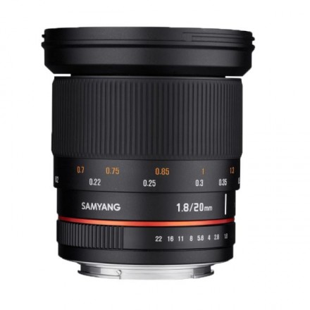 Об'єктив Samyang AE 20mm f/1.8 ED AS UMC Об'єктив Samyang AE 20mm f/1.8 ED AS UMC