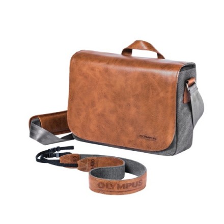 Сумка OLYMPUS OM-D Leather Bag + camera Strap 