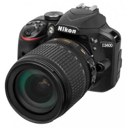 Цифр. фотокамера дзеркальна Nikon D3400 KIT AF-S DX 18-105 VR