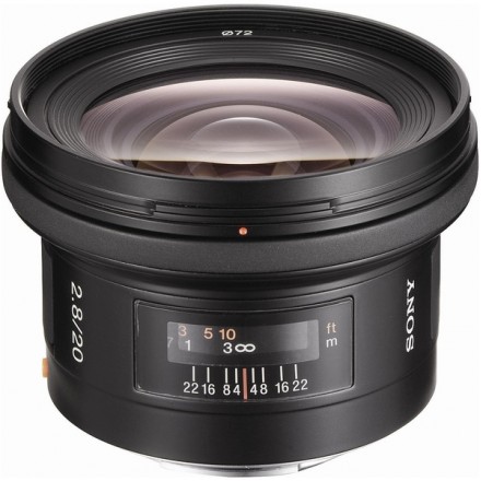 Объектив Sony 20mm f/2.8 DSLR/SLT Объектив Sony 20mm f/2.8 DSLR/SLT