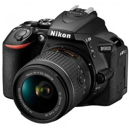 Цифр. фотокамера зеркальная Nikon D5600 + AF-P 18-55 VR Black KIT