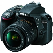 Цифр. фотокамера зеркальная Nikon D3300 + AF-P 18-55 VR Black KIT