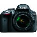 Цифр. фотокамера зеркальная Nikon D3300 + AF-P 18-55 VR Black KIT