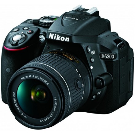 Цифр. фотокамера зеркальная Nikon D5300 + AF-P 18-55 VR Black KIT Цифр. фотокамера зеркальная Nikon D5300 + AF-P 18-55 VR Black KIT