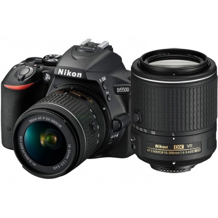 Цифр. фотокамера зеркальная Nikon D5500 kit AF-P 18-55VR + 55-200VR II