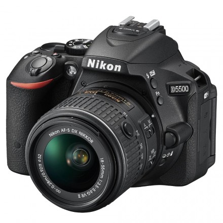 Цифр. фотокамера зеркальная Nikon D5500 18-55 VR II kit Black