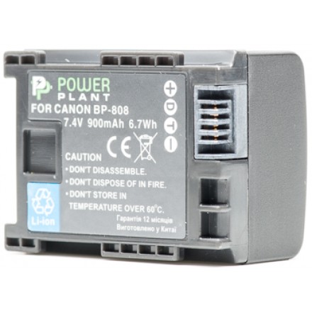 Aккумулятор PowerPlant Canon BP-808 Chip Aккумулятор PowerPlant Canon BP-808 Chip