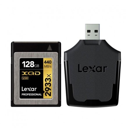 Карта памяти Lexar XQD 128GB 2933X Professional + USB 3.0 reader