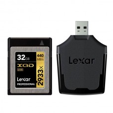 Карта памяти Lexar XQD 32GB 2933X Professional + USB 3.0 reader