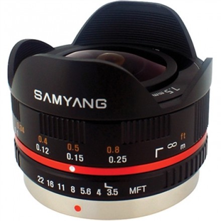 Объектив Samyang 7.5mm f/3.5 UMC Fish-eye Micro 4/3
