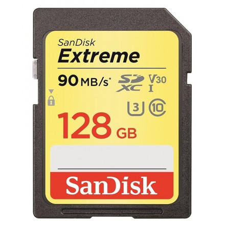 Карта памяти SanDisk 128GB SDXC UHS-I U3 R90/W60MB/s 4K Extreme