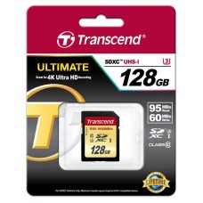 Карта памяти Transcend Ultimate SDXC 128GB Class 10 UHS-I U3 R95/W65MB/s