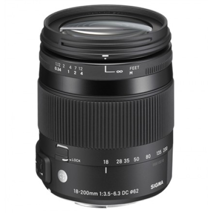 Объектив Sigma AF 18-200mm F3.5-6.3 DC OS HSM C (Canon EF)
